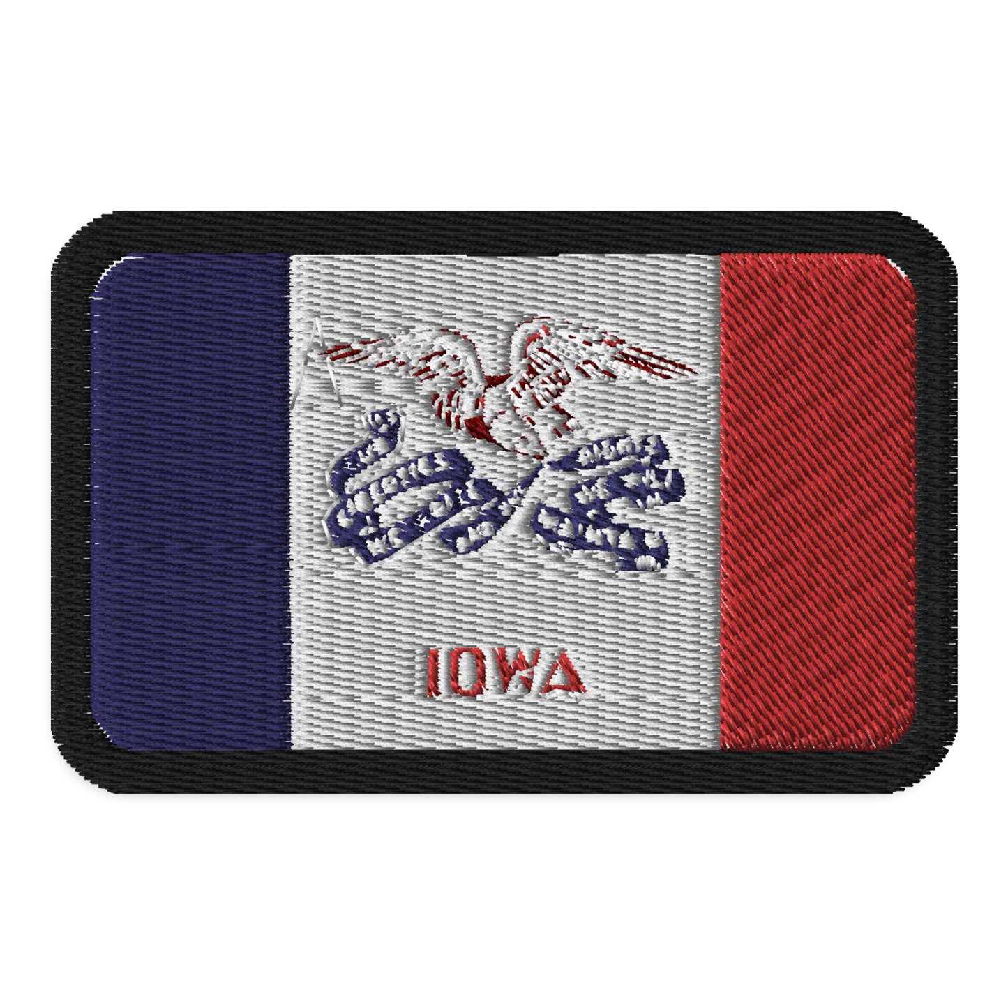 Parche de la bandera de Iowa