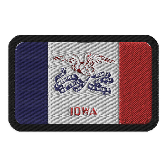 Parche de la bandera de Iowa