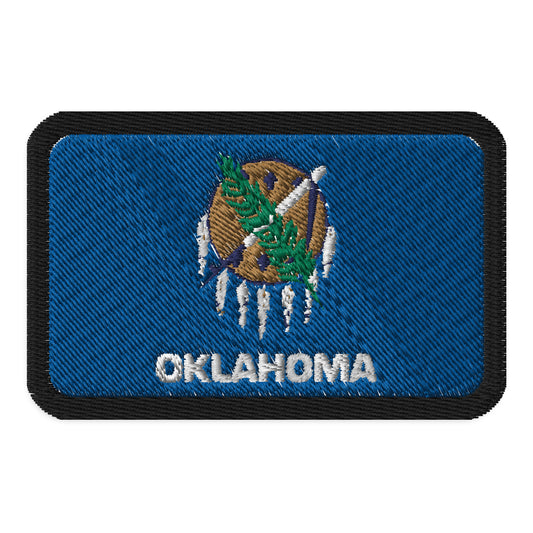 Parche de la bandera de Oklahoma