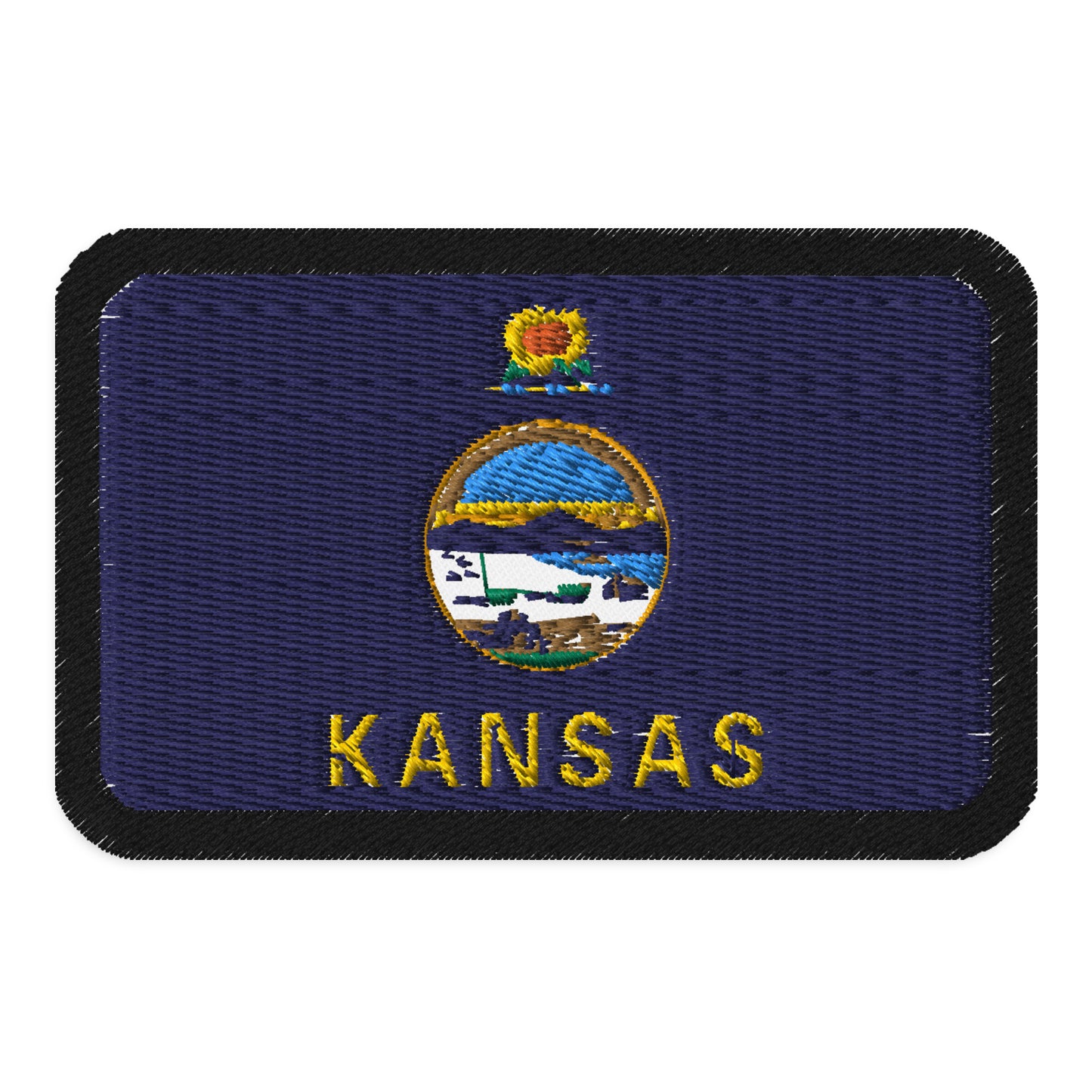 Écusson drapeau du Kansas