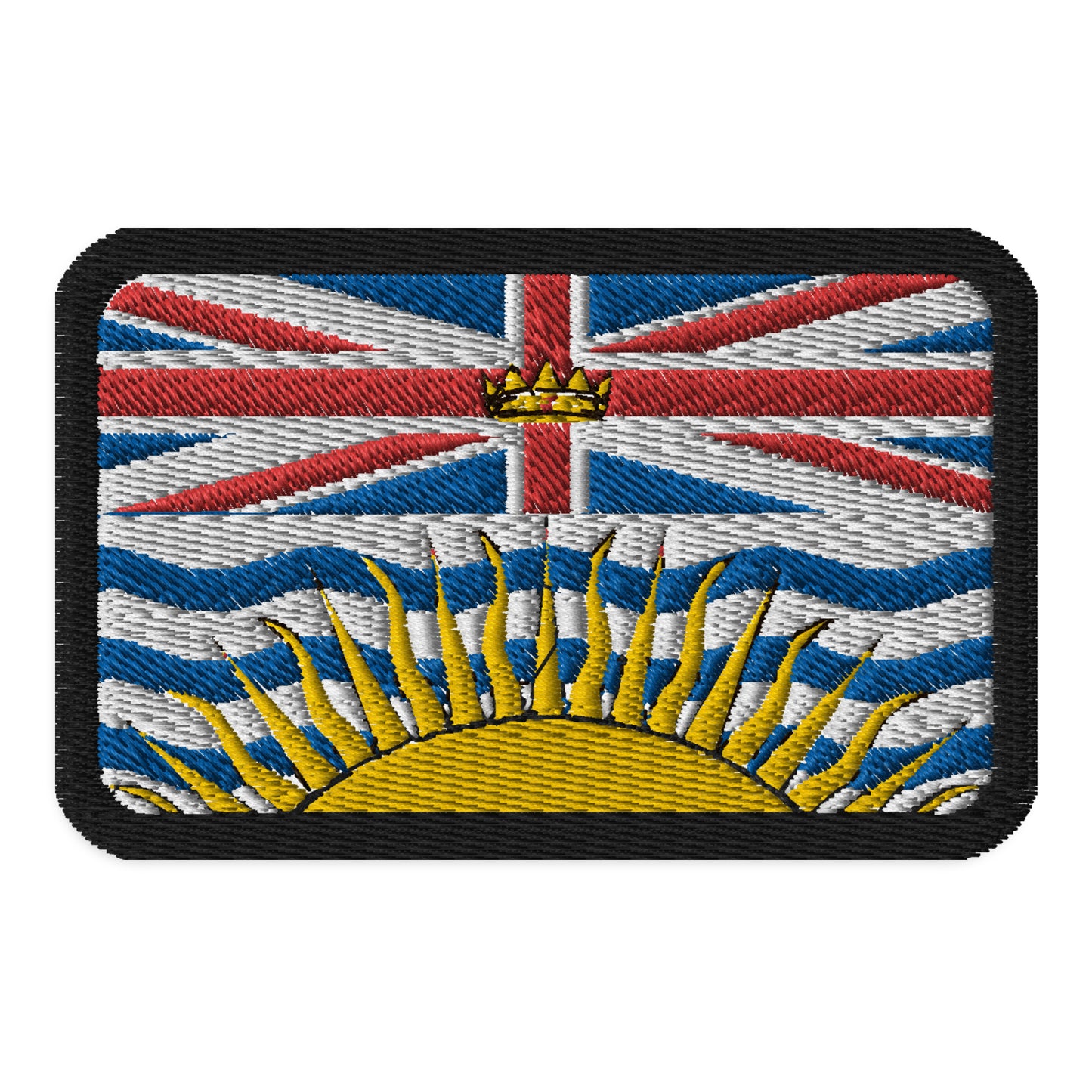 Écusson drapeau de la Colombie-Britannique