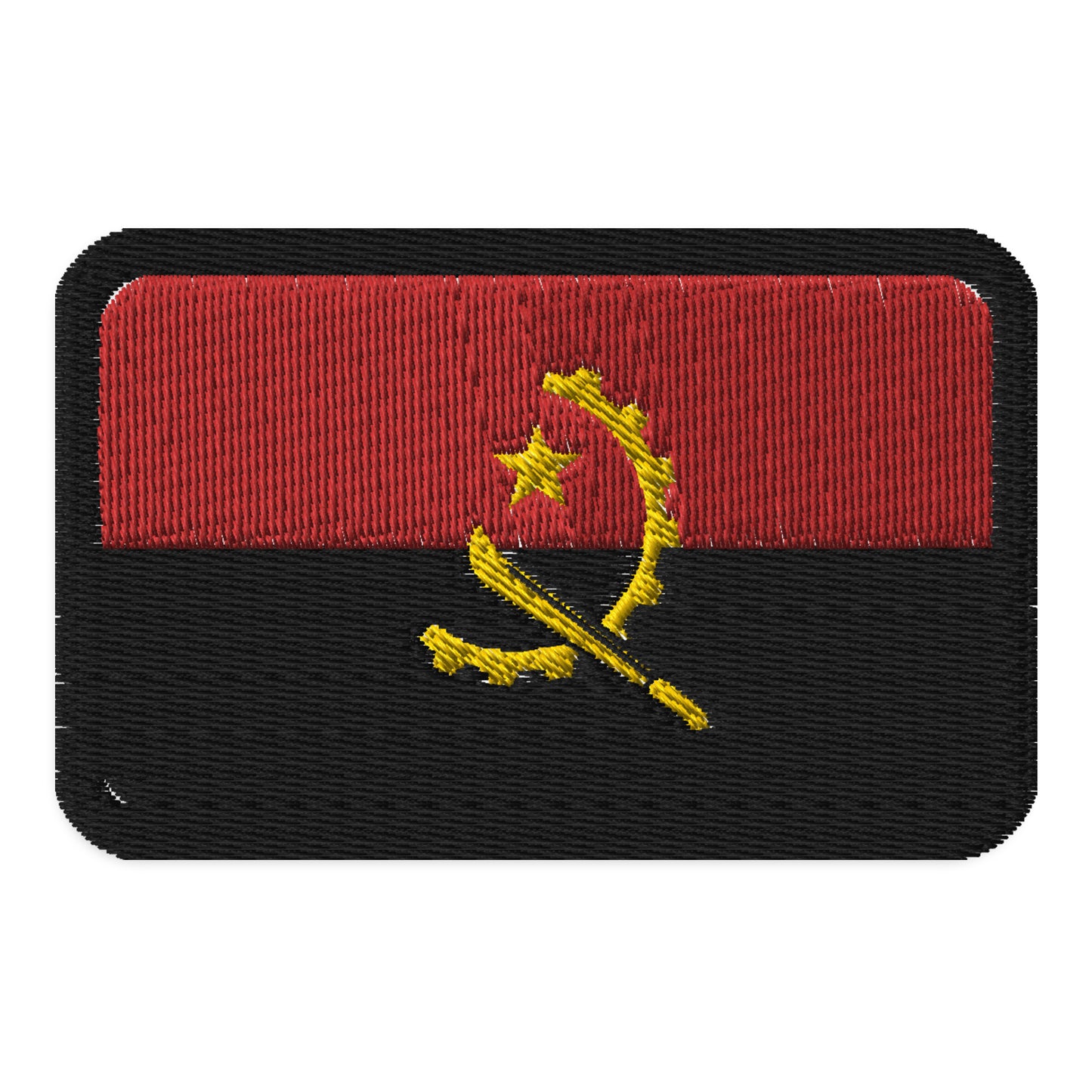 Parche de la bandera de Angola