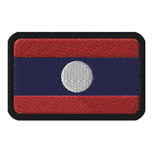 Parche de bandera de Laos