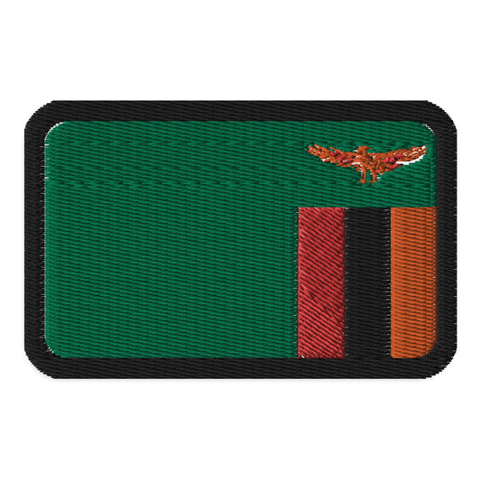 Parche de la bandera de Zambia