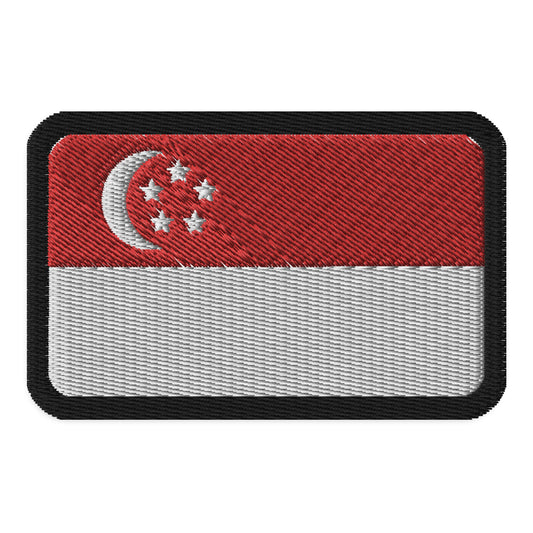 Parche de la bandera de Singapur