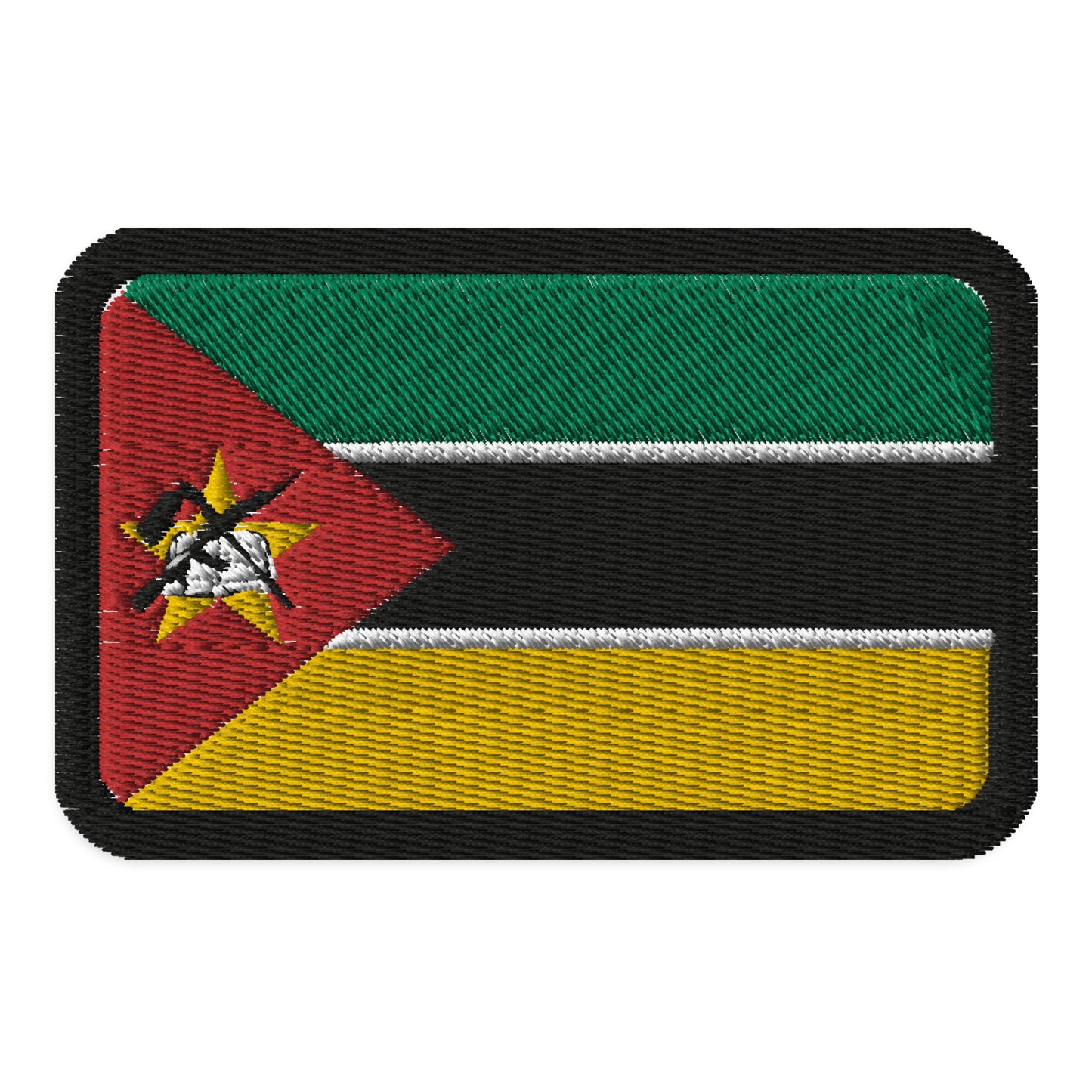 Parche de la bandera de Mozambique