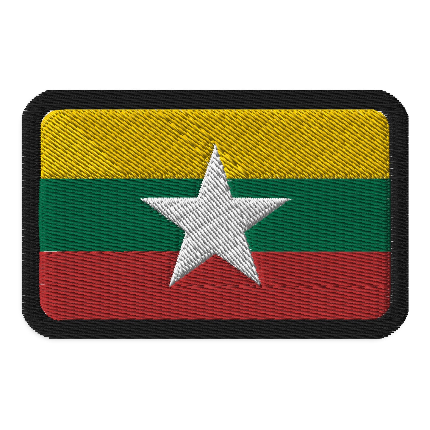 Parche de la bandera de Myanmar