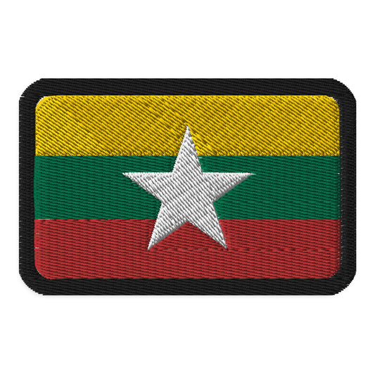 Parche de la bandera de Myanmar